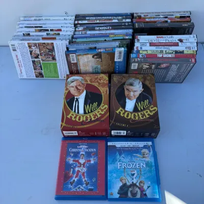 E dvd and blu ray movie lot