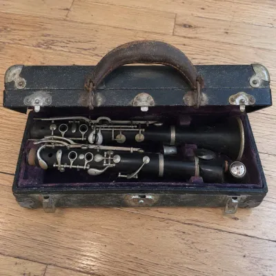 M vintage french wooden clarinet