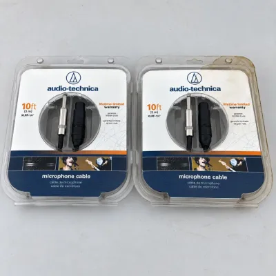 M pair of 10ft audio technica atr mcu10 microphone cables