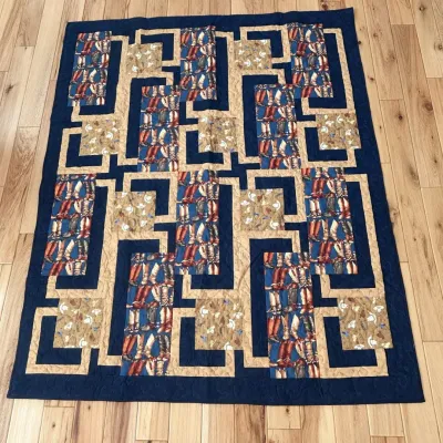 B colorado made western patchwork quilt