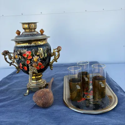 Hd russian electric samovar set