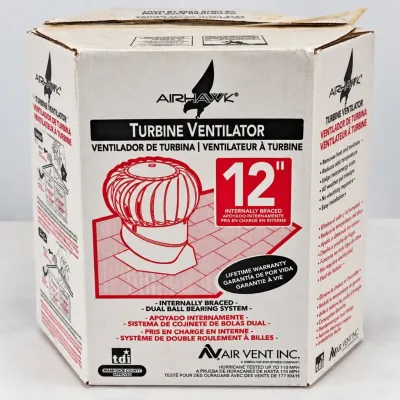 G airhawk 12 inch turbine ventilator