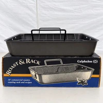 K calphalon black roast rack pan