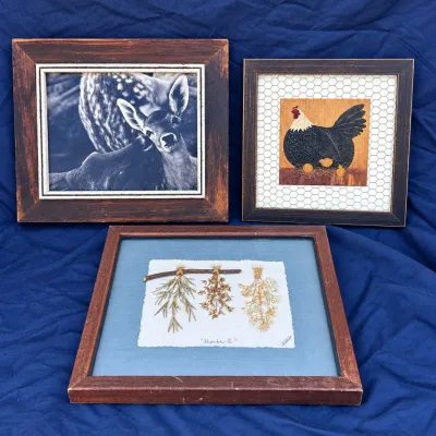 Ar three framed wall art pieces