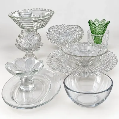 Hd 14 piece decorative glassware set