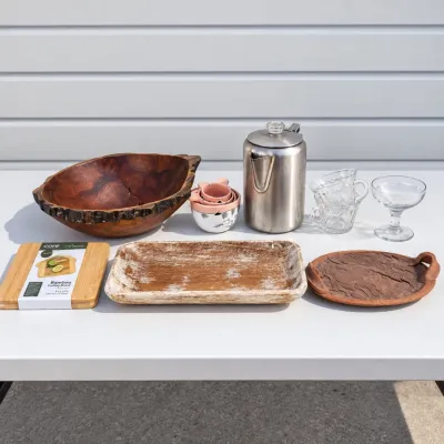 K assorted kitchen decor and essentials set