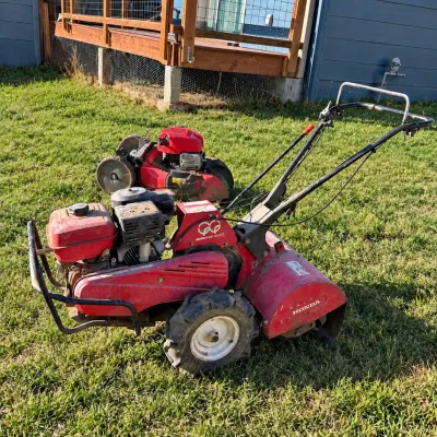 G honda frc800 red gas powered tiller