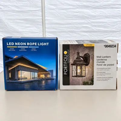 G t 261 neon rope light and patio light set