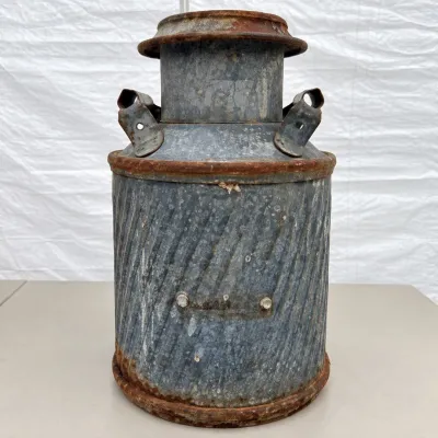 K vintage butler mfg co metal milk can