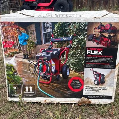 G new in box troy bilt flex 3 000 psi pressure washer
