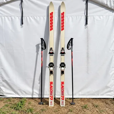 G k2 cross country skis with poles