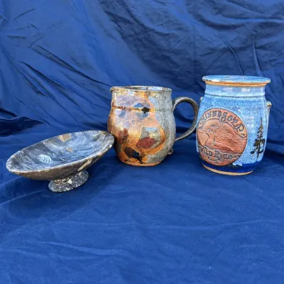 Ld pottery stone decor lot