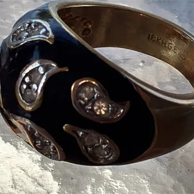 18 karat high grade electroplate men’s ring