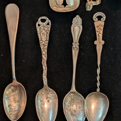 Sterling souvenir spoons!