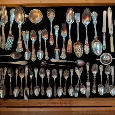 Sterling flatware!