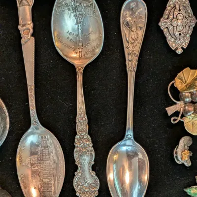 Sterling souvenir spoons!