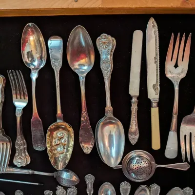 Sterling flatware!