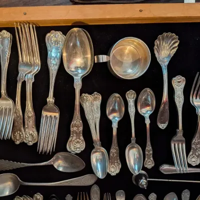 Sterling flatware!