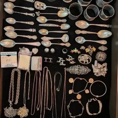 Sterling jewelry and flatware!