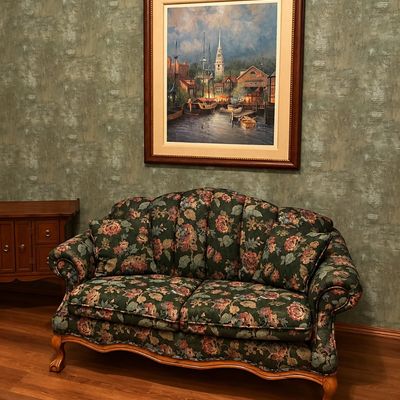 Sale Photo Thumbnail #22: Floral settee