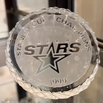 1999 Waterford, Stanley Cup, Dallas Stars Paperweight 