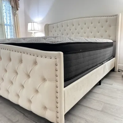 Sale Photo Thumbnail #86: King Size Tufted Bed Frame