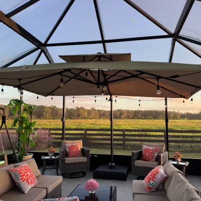 Sale Photo Thumbnail #68: Large Patio Umbrella with Lights