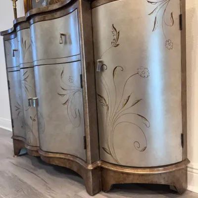 Sale Photo Thumbnail #20: Painted, Curved Front Entryway Cabinet