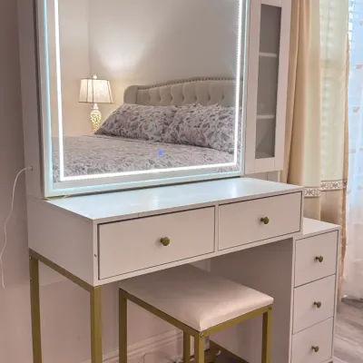 Sale Photo Thumbnail #77: Illuminated Makeup Mirror and Desk