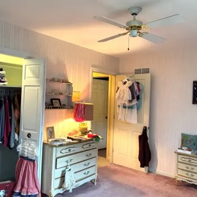 Sale Photo Thumbnail #23: French Provincial style dressers, children's clothing.