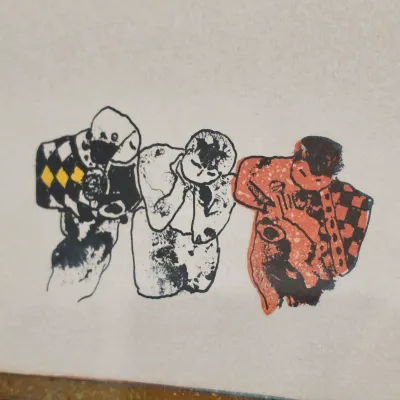 Pencil Signed & Numbered Abstract Floral Still Life Lithograph (BB-JS)