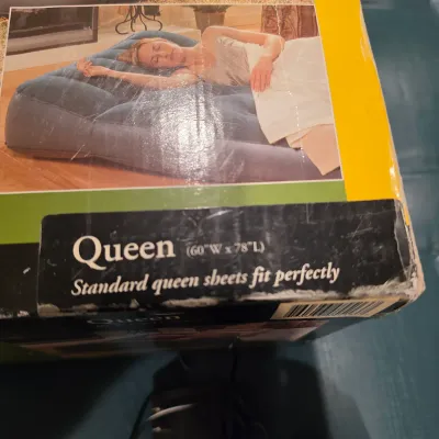 Aero Minute Bed Sport Inflatable Queen Air Mattress w/ Pump (BB-JS)