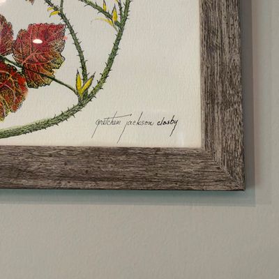 Set of 4 Signed Botanical Prints By Gretchen Jackson Clasby (PB-RG)