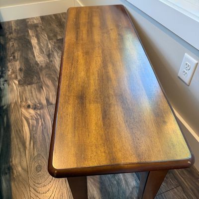 Wooden Entry Bench with Tapered Legs (PB-MG)