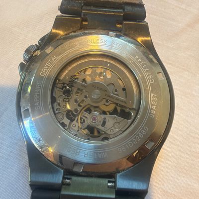 Bulova Automatic 21 Jewels Skeleton Watch (PB-MG)