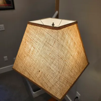 Leick Home Wooden Side Table Floor Lamp (BLR-JS)