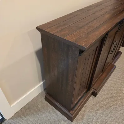 Twin-Star Media Console w/ Electric Fireplace (BLR-JS)
