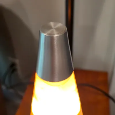 Brushed Metal Lava Lamp (BLR-JS)