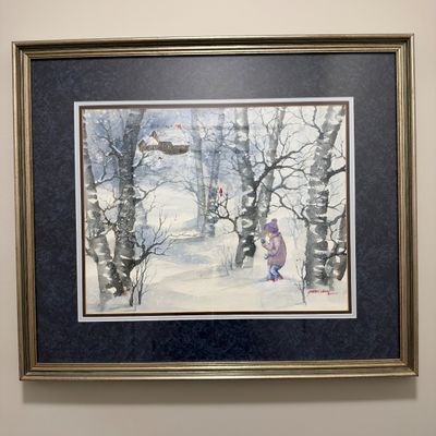 Gretchen Clasby - Local Artist Signed Watercolor Artwork (LR-RG)
