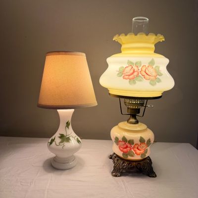 Painted Floral Table Lamps (UD-MG)