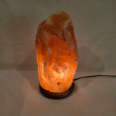 Himalayan Pink Salt Lamp w/ Wooden Base (BB-JS)