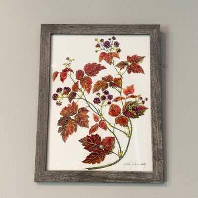 Set of 4 Signed Botanical Prints By Gretchen Jackson Clasby (PB-RG)