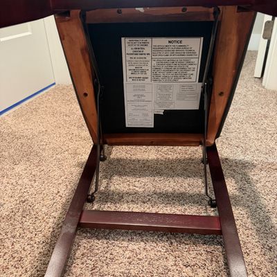 Stakmore Folding Wooden Table & Two Folding Chairs (UD-MG)