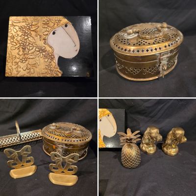 Brass Trinkets, Boxes, Bookends & More (G-JS)