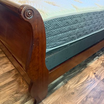 King Size Wooden Sleigh Bed Frame (PB-MG)