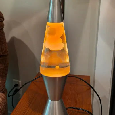Brushed Metal Lava Lamp (BLR-JS)