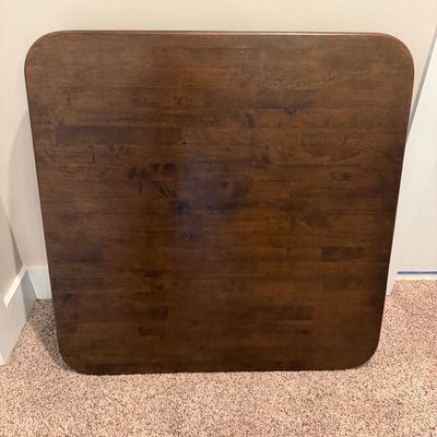 Stakmore Folding Wooden Table & Two Folding Chairs (UD-MG)