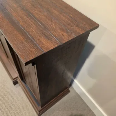 Twin-Star Media Console w/ Electric Fireplace (BLR-JS)