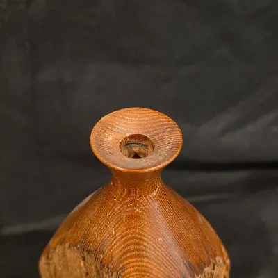 Three Artisan Hand-Turned Wood Vessels (G-JS)