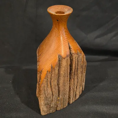 Three Artisan Hand-Turned Wood Vessels (G-JS)